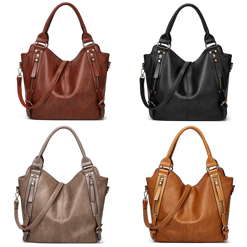 Big Capacity Women Handbag Luxury Women Bag Side pockets Design Hand B ...